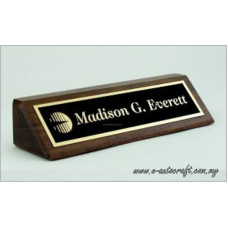 Name Tag Desktop Metal Gold Name Plate